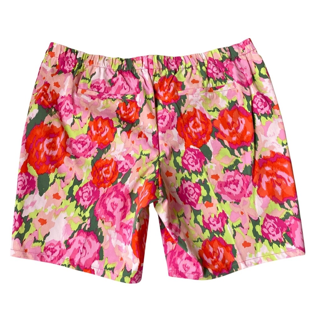 Isaac Mizrahi Live Rose Floral Bermuda Shorts Women 24WP Pink Cottagecore NWOT - Picture 2 of 7